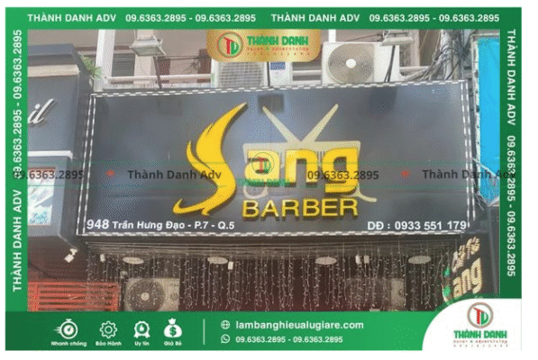 Làm bảng hiệu Alu giá rẻ Quận 5 cho tiệm spa, thẩm mỹ viện, tiệm tóc