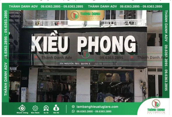 Nghiệm thu công trình & bảo hành bảng hiệu Alu