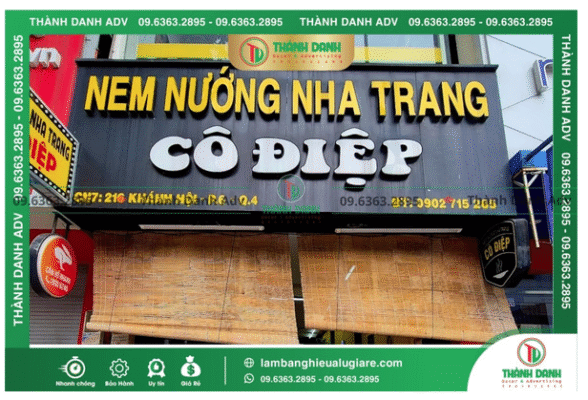 Các mẫu làm bảng hiệu Alu giá rẻ Quận 4 ấn tượng nhất hiện nay