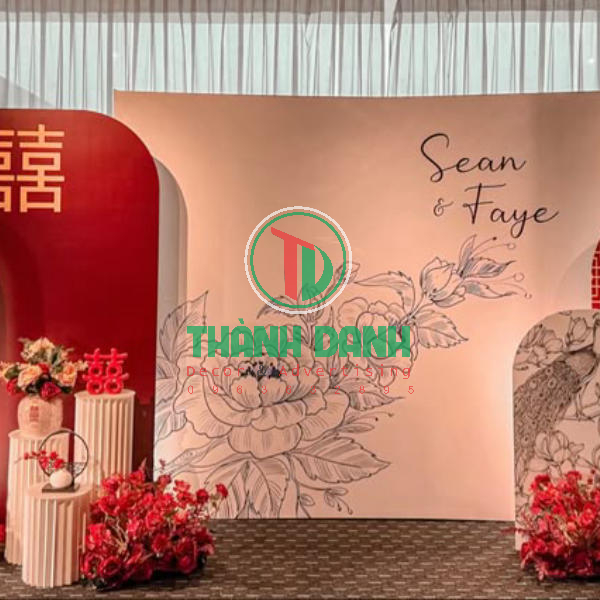 Làm backdrop Giỗ Tổ Hùng Vương đẹp
