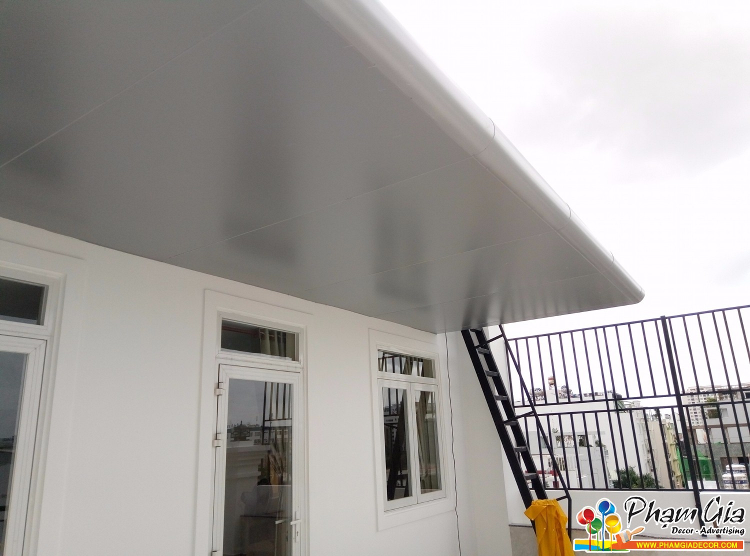Thi công mái đón alu - mái vòm - sảnh mặt tiền giá rẻ