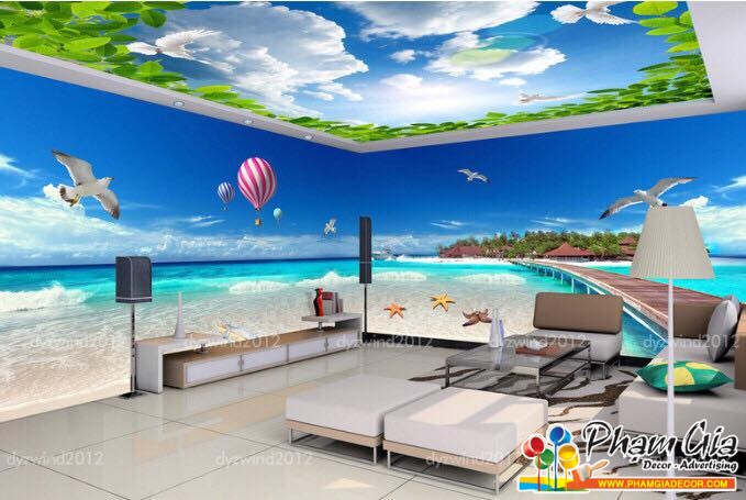 mau tranh 3d sinh vat bien n
