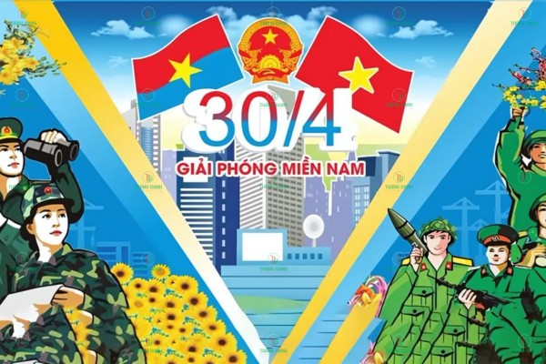 Tham khảo mẫu backdrop 30/4 1/5 giá rẻ thực tế, đánh giá từ khách hàng trước