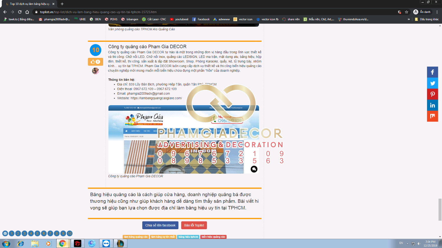 top 10 cong ty thi cong bang hieu