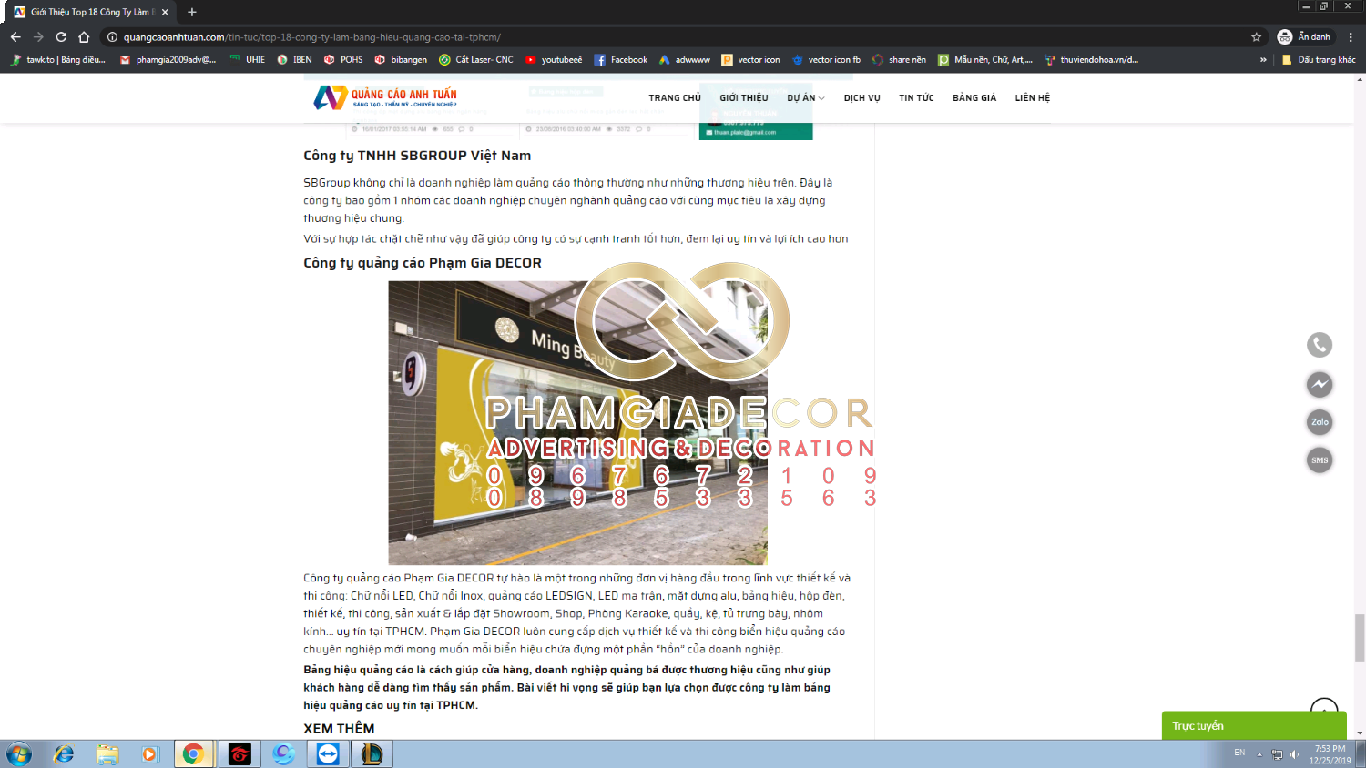 top cong ty uy tin tai sai gon