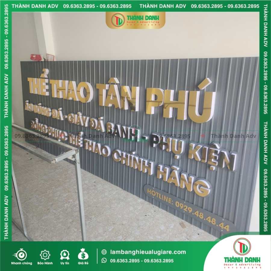Biển Quảng Cáo Giá Rẻ, Siêu Bền Cho Cửa Hàng Thể Thao Tân Phú