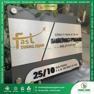 Một số câu hỏi thường gặp khi làm bảng tên Công ty Inox bạc xước chữ nổi