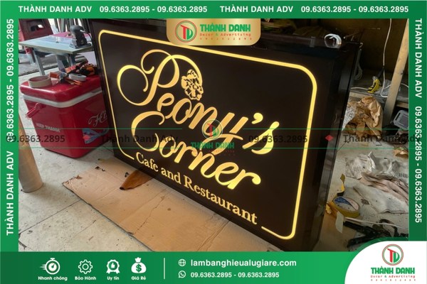 Quy trình làm hộp đèn Mica LED tại Thành Danh Adv